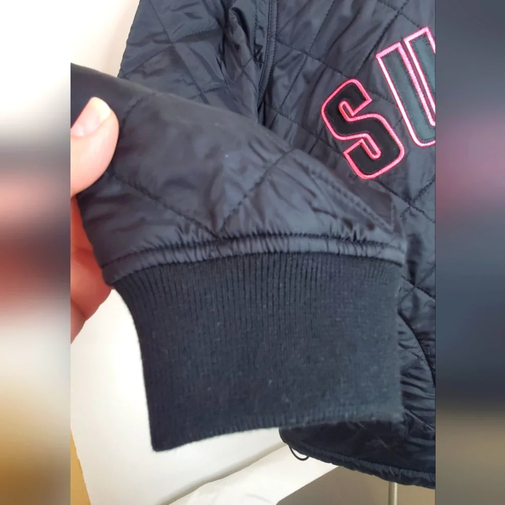 🔥HostPick🔥SUPREME Men's size M Micro down half zip pullover black jacket - Picture 13 of 15